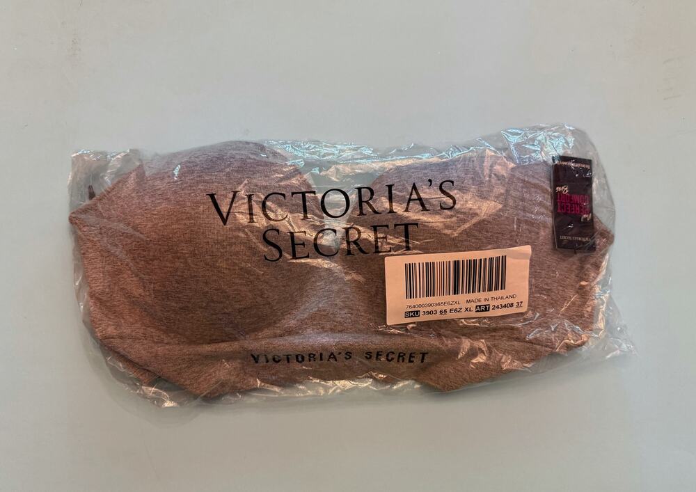 NWT Lot 2 Victoria’s Secret Perfect Comfort Wireless Bras XL Gray Nude
